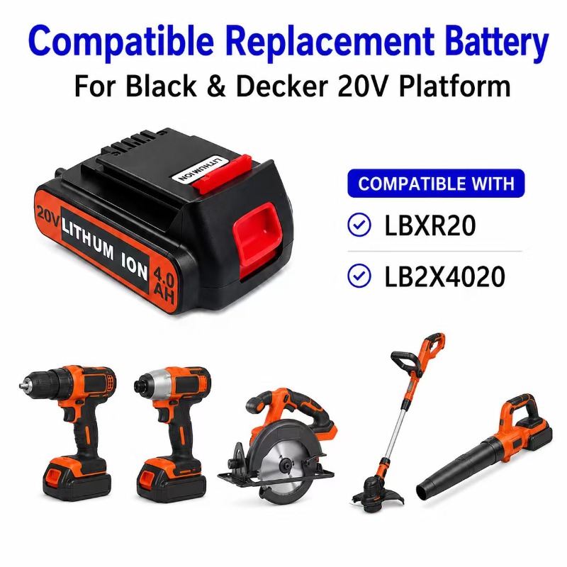 for 3/4/6/8Ah Long Runtime BL2 - Black+Decker Tool Cordless 评论和价格