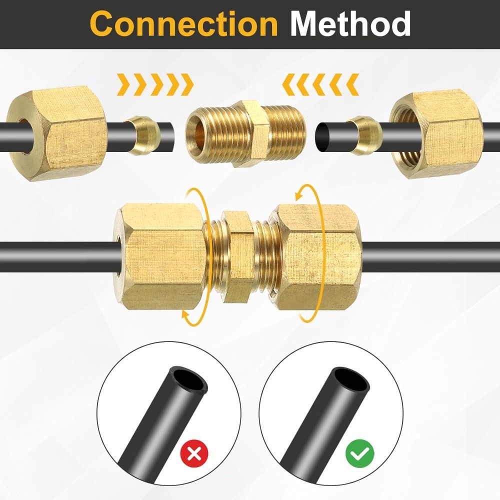 Brass Brass Compression Fittin - Compression Fitting Brass 评论和价格