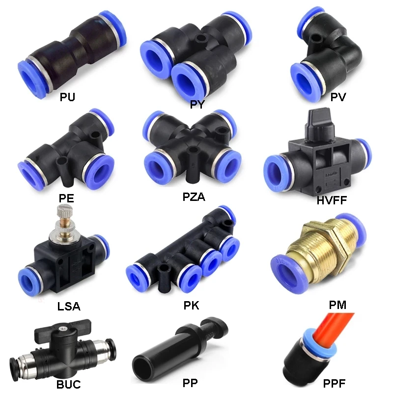 Pneumatic Fitting Fittings Qui - Compression Fitting Brass 评论和价格