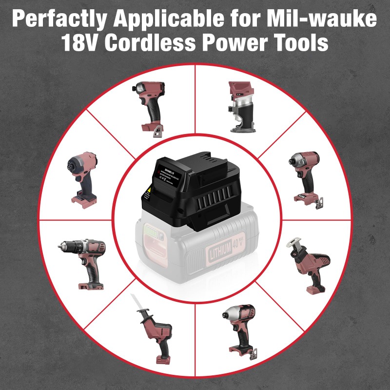 BD40MIL18 Power Tool Battery A - Black+Decker Tool Cordless 评论和价格